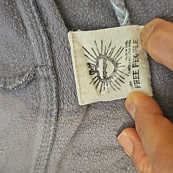 Free People Vintage Embroidered Zip up Hoodie Sweatshirt M - Picture 11 of 14